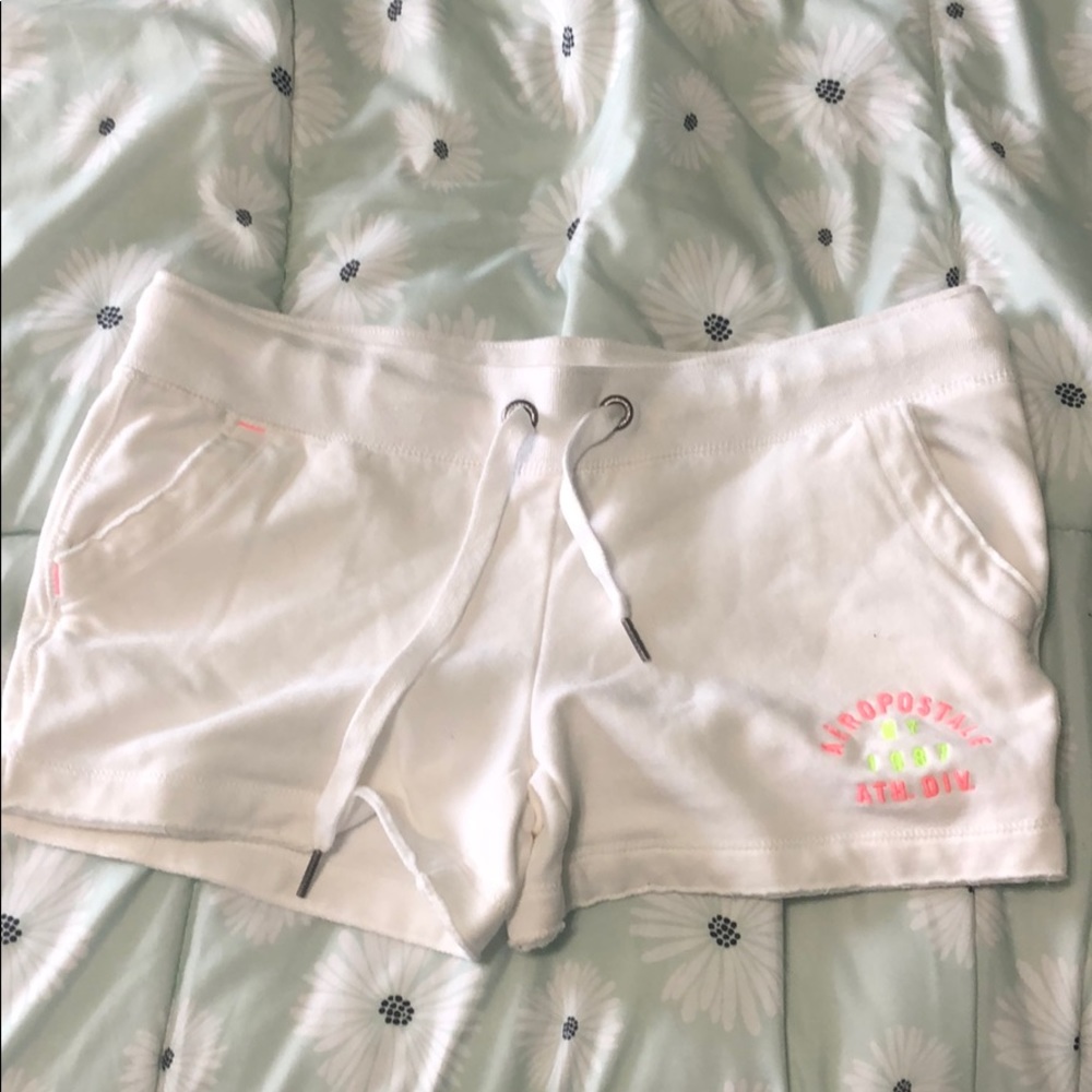Aeropostale White Sweat Shorts